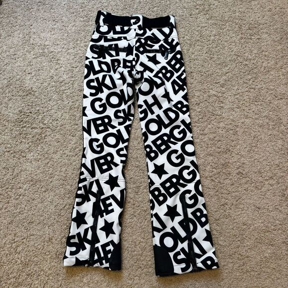 Goldbergh pippa Skistar Ski Pants Pippa Ski Pants White Black Logo Waterproof 6 - Picture 7 of 7